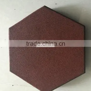 EMEI Hexagon Rubber Pavers for Yard or Garden thumbnail-1