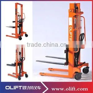1ton 2ton CE Hydraulic Forklift Hand Pallet Stacker thumbnail-1