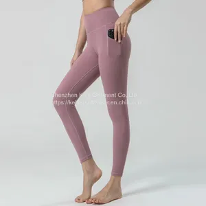 Manufacturer Custom New Women Fitness Clothing Pockets Pants Workout Activewear Tiktok Gym Pants Yoga Leggings thumbnail-1