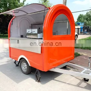 Customized Mobile Kitchen Outdoor Food Trailer Pizza Waffle BBQ Cake Breakfast Food Cart Food Truck Trailer thumbnail-2