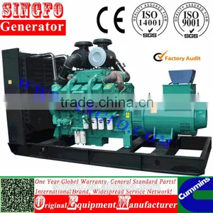 480KW Electrical Open Diesel Generator With CE Certification and Global Warranty for Sale thumbnail-1