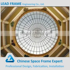 Good Display and Good Migratory Steel Structure Dome Atrium Roof thumbnail-1