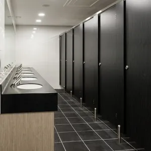 Waterproof Toilet Cubicles High Pressure Laminate Hpl Used Bathroom Partitions thumbnail-3