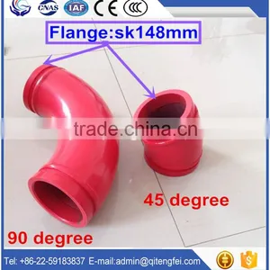 DN125 Concrete Pump Casting Double Wall Elbow DN125 thumbnail-4