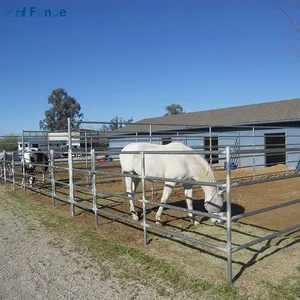 High Quality Australia Galvanized Welded Metal Steel Sheep and Goat Fence Corral Panels for Sale thumbnail-1