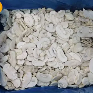Premium IQF Frozen White Champginon Button Mushroom Cuts Whole Agaricus Bisporus for Wholesale thumbnail-1