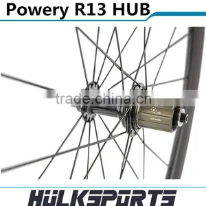 38mm Clincher Light Wheelset Black Powerway R13 Hub 700c Road Bicycle Carbon Wheel 38mm Clincher 23mm Width Racing Cycle Wheels thumbnail-5