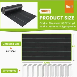 Heavy Duty Weed Control Fabric Ground Cover for Agriculture & Landscaping thumbnail-1