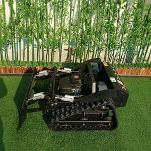 Industrial Rubber Track 16Hp 452Cc Gasoline Engine Adjustable Blade Height Remote Control Lawn Mower thumbnail-3