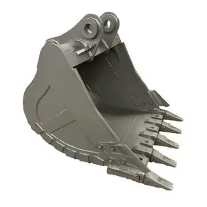 Heavy Duty Digging Bucket 1.0 CBM With Bolt On Teeth Side Cutters for Excavator Attachment thumbnail-3