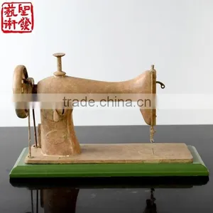 Home Decoration Bronze Sewing Machine Statue Female Figure Sculpture Patented thumbnail-1