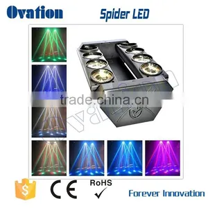 2016 Hot Sell 8*10W RGBW Rolling LED Spider Sharp Beam Light thumbnail-2
