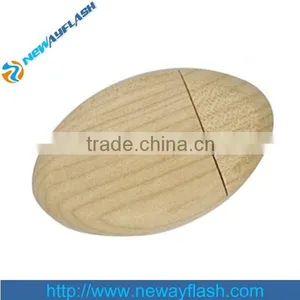 Oval Wooden Usb Flash Drive thumbnail-1