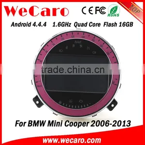 Wecaro Android 4.4.4 Navigation System Touch Screen Car Dvd Player Gps for Bmw Mini Cooper WIFI 3G Mirror Link 2006 - 2013 thumbnail-1