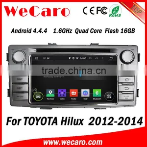 Wecaro Android 4.4.4 Car Dvd Player Quad Core for Toyota Hilux Car Dvd Gps Stereo 2012 2013 2014 thumbnail-1