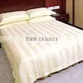 100% Cotton White Striped Fabric thumbnail-1