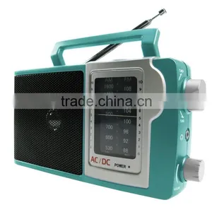 Stylish Green Classical Design Portable Analogue AM FM Radio thumbnail-2