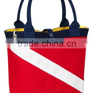 2016 Nautical Printed 18oz. Cotton Canvas Tote Bag thumbnail-1