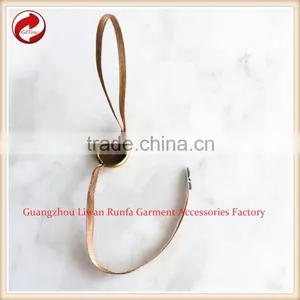 High-quality Metal Aluminum Clothing Custom Silk Ribbon Seal Tag thumbnail-1