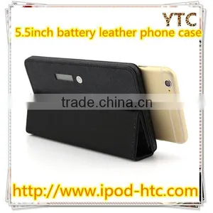 Newest Battery Leather Phone Case ,5.5 Inch Universal Leather Phone Case With 2400mah Built-in Battery thumbnail-1