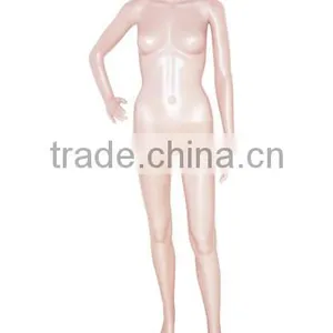 Abstract Egg Head Women Mannequins Slender Skin Color Plastic Manikin for Clothing thumbnail-1