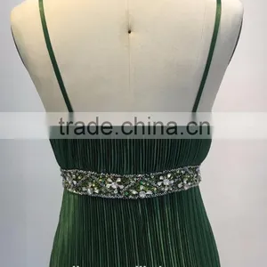 Floor Touching Chaozhou Emerald Green Evening Dress in China thumbnail-6