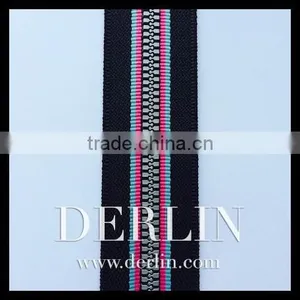 Colour Tape Thin Teeth Plastic Derlin Vislon Zipper thumbnail-2