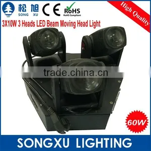 3 Heads 3X10W Led Moving Head Used Stage Lighting for Sale thumbnail-2