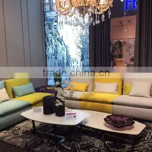 High End Modern Simple Fabric Sofa Set Designs thumbnail-5