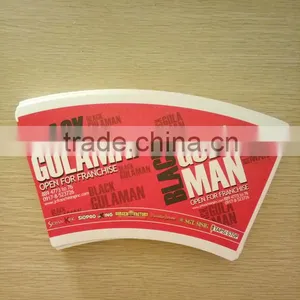 High Quality Custom Printing Double Side pe Coating Wholesale Recycled Disposable Paper Cup Fan thumbnail-1