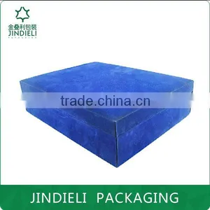 Beautiful Blue Velvet Cosmetics Boxes With EVA Inside thumbnail-2