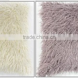 Selling 100% Genuine Tibet Lamb Fur Cushion Cover in High Quality thumbnail-2