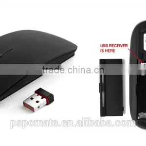 Glossy Surface Flat Coreless Mice With Mini Receiver 2.4G Wireless Mouse for Macbook thumbnail-4