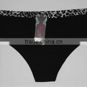 2014 Latest Design Seamless Bonded Thong Underwear Woman thumbnail-5