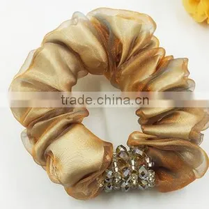 Bell Crystal Scrunchie Rope to Tie Hair Style thumbnail-1