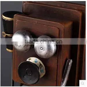 Retro Antique Iron Craft Artificial Telephone Home Decoration Supplier's Choice thumbnail-3