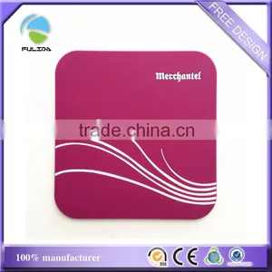 Buy Soft PVC Hot Embossed Square Pink One Color Cup Mat Coaster thumbnail-2