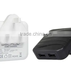 4.8A Dual USB Travel Charger With One Plug thumbnail-1