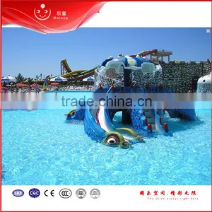Fiberglass Octopus Kids Slide for Summer Water Kids Play thumbnail-3