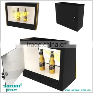 22 Inches Trapezoidal Indoor Transparent Lcd Display Showcase In Advertising Players Quality Choice thumbnail-1
