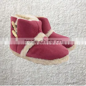 New Ladies Snugg Microsuede Boots Warm Toggle Ankle Slippers thumbnail-5