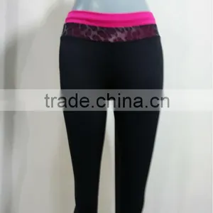 2014-2015 Fashion Stretch Yard Dye 3/4 Pants Capri Fitness Wear thumbnail-1