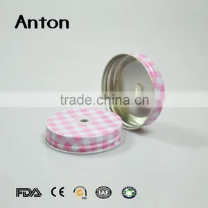 Pink Metal Jar Lids Candle Jar Lids thumbnail-5