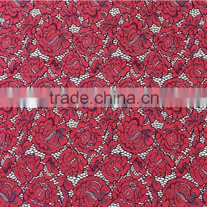 High End Nylon/Cotton Flower Eyelash Lady Dress Lace Fabric T8060 thumbnail-2