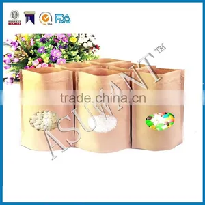 Kraft Paper Stand up Pouches for Food Packaging thumbnail-3
