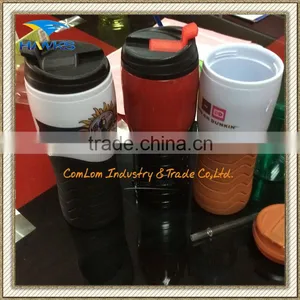 14OZ Insulated Plastic Tumbler With Double Wall thumbnail-1