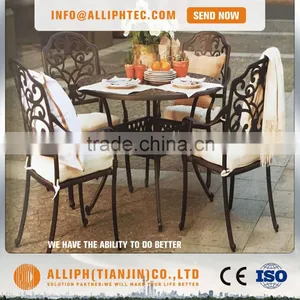 Cast Aluminum Outdoor Garden Furniture Dinning Table And Chairs thumbnail-2