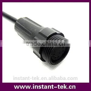 INST Plug and Socked IP68 6pin Wire Copper Crimp Connector 22mm M22 Ethernet Connector thumbnail-3