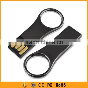 16GB Waterproof USB Flash Drive With Metal Key Ring thumbnail-1