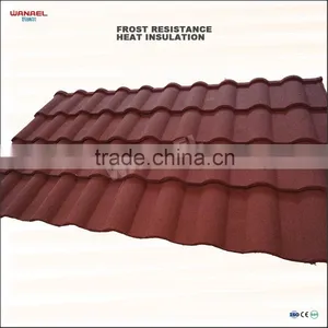 Wanael Milan 1340x420mm 50 Years Life-span Stone Coated Galvalume Roofing Prices thumbnail-3